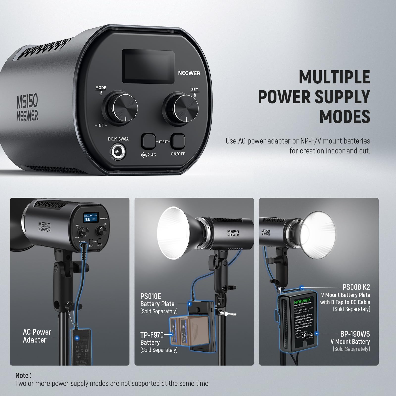 Foto 8 pulgar | Lámpara Led De Vídeo Neewer Ms150, 130 W, 5600 K, Luz Diurna De Estudio - Venta Internacional.