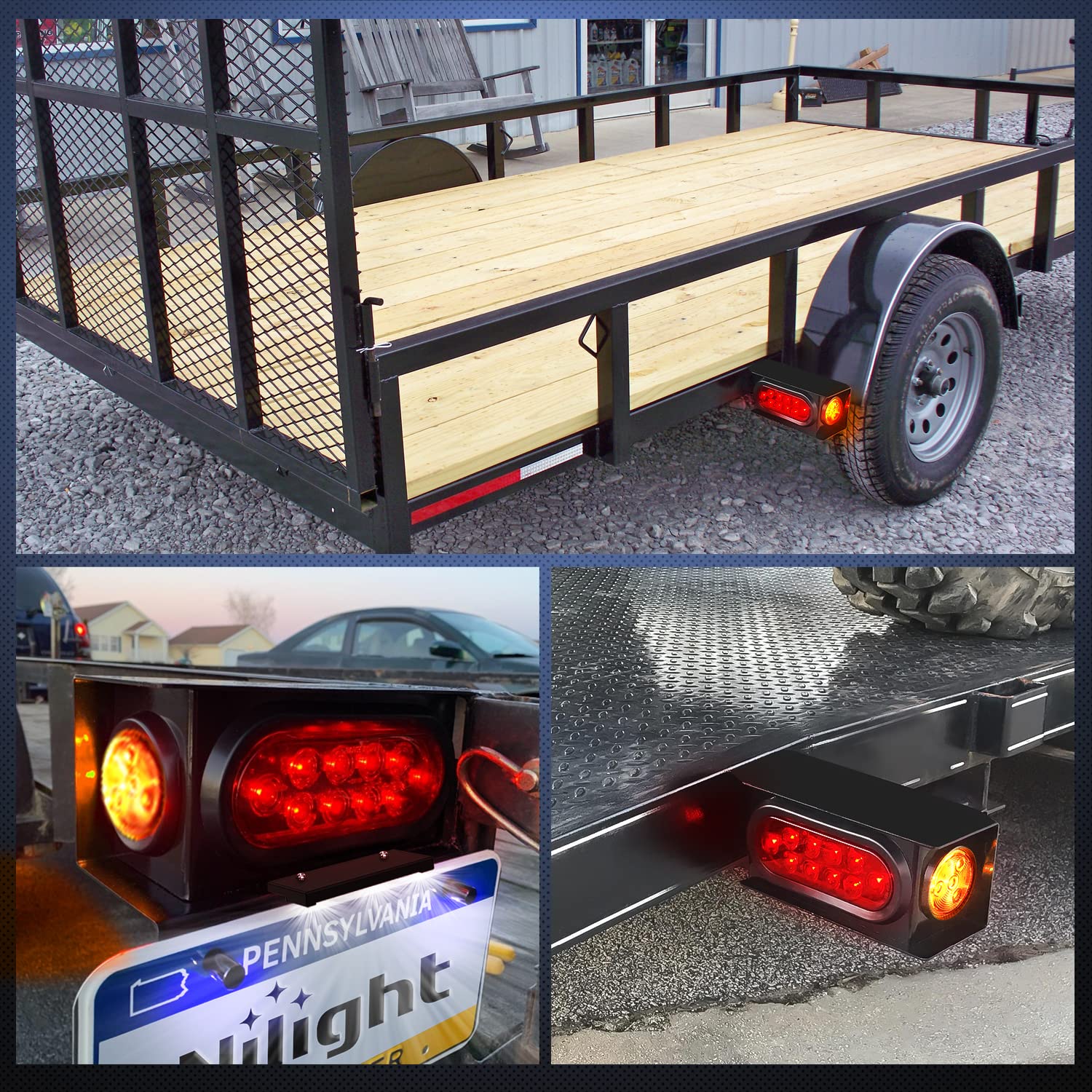 Foto 7 pulgar | Kit De Carcasas Para Cajas De Luz Para Remolque Nilight Con Licencia De 3 Led - Venta Internacional.