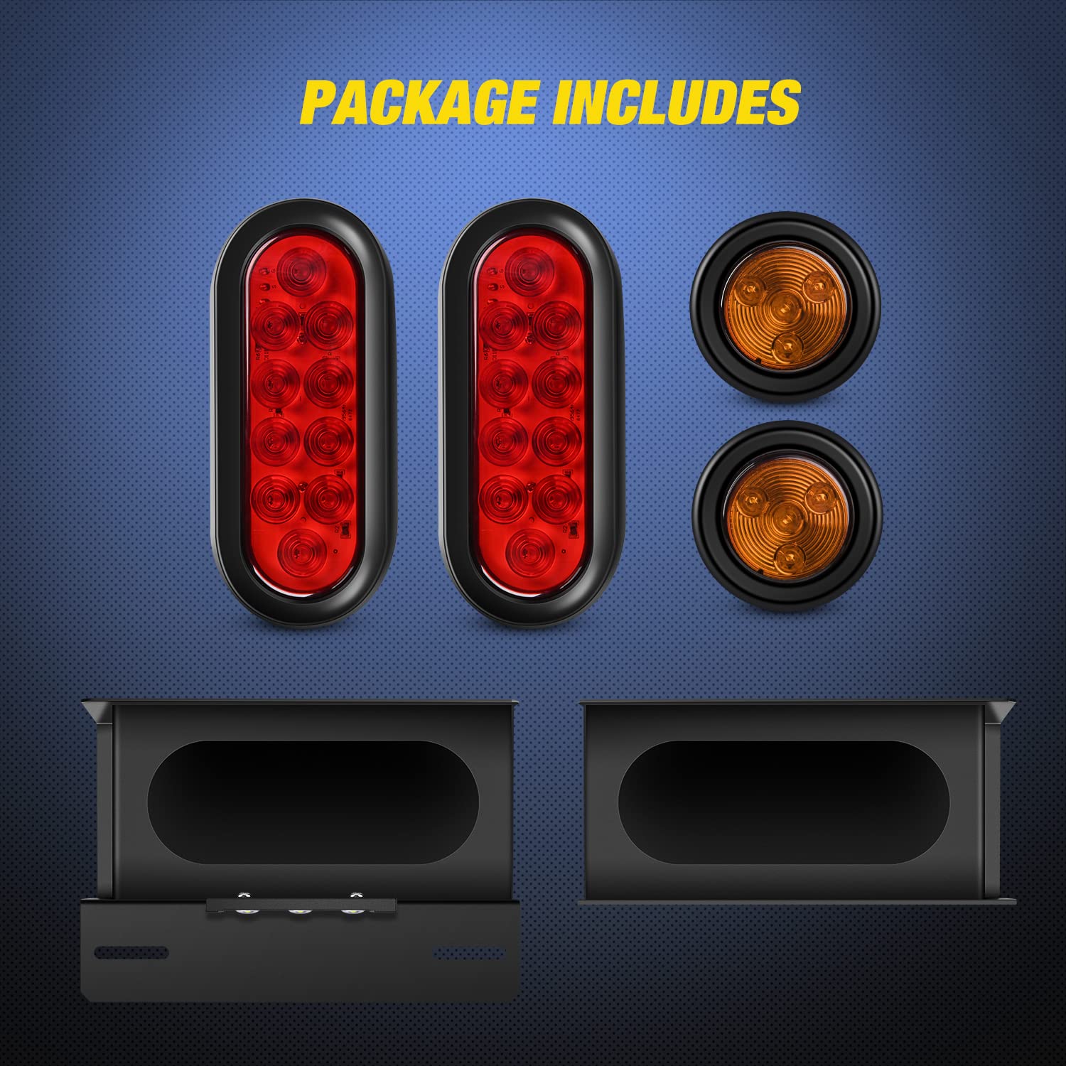 Foto 8 pulgar | Kit De Carcasas Para Cajas De Luz Para Remolque Nilight Con Licencia De 3 Led - Venta Internacional.