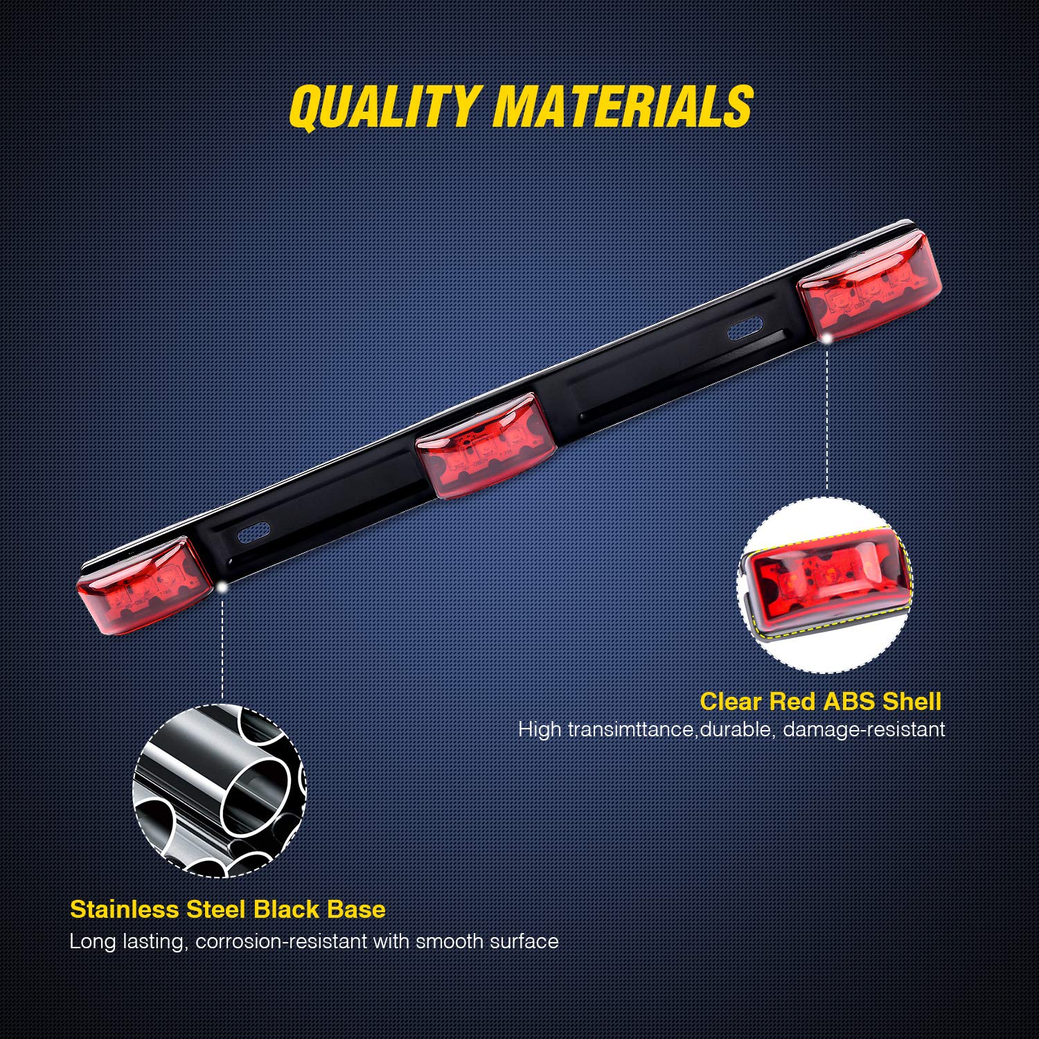 Foto 5 pulgar | Luz Trasera Con Marcador De Identificación Nilight Tl-11, 9 Led, Roja, Para Camión - Venta Internacional.