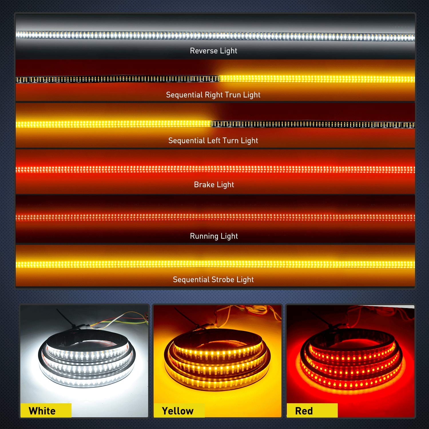 Foto 5 pulgar | Barra De Portón Trasero Para Camión Nilight Tr-04, 60 Cm Con 504 Led, 2 Años - Venta Internacional.