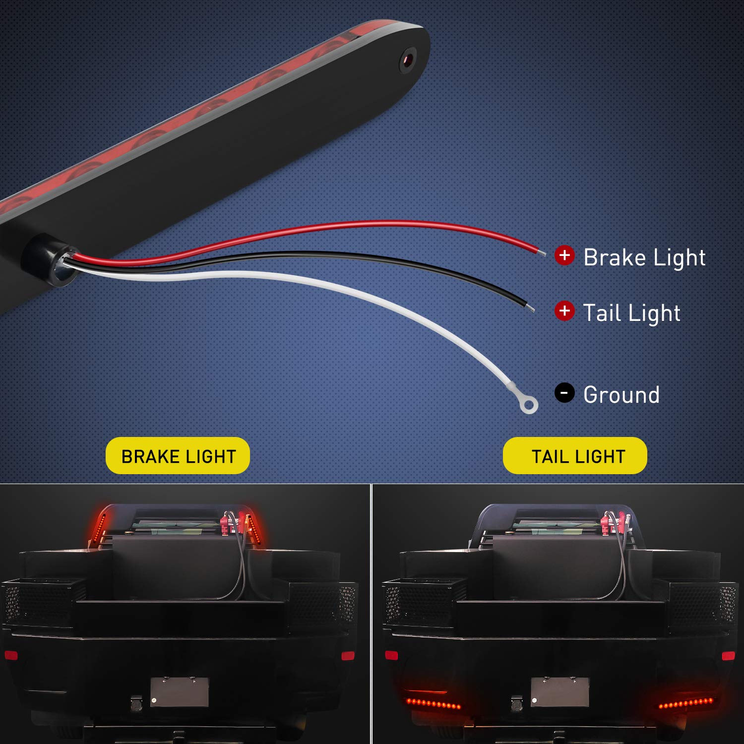Foto 5 pulgar | Barra De Luces Nilight Para Remolque, 16 Pulgadas, 11 Led, Roja, 2 Unidades - Venta Internacional.