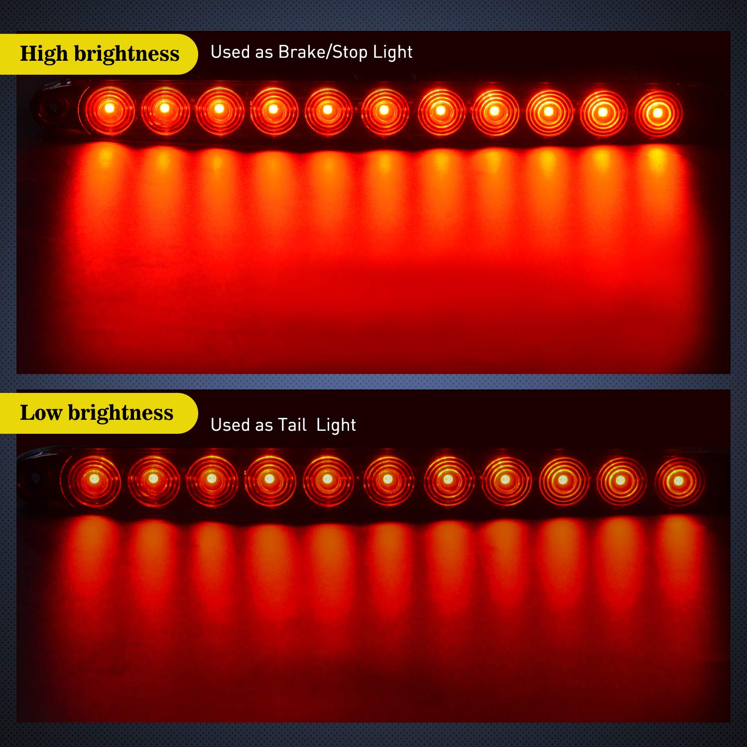 Foto 5 | Barra De Luces Nilight Para Remolque, 16 Pulgadas, 11 Led, Roja, 2 Unidades - Venta Internacional.