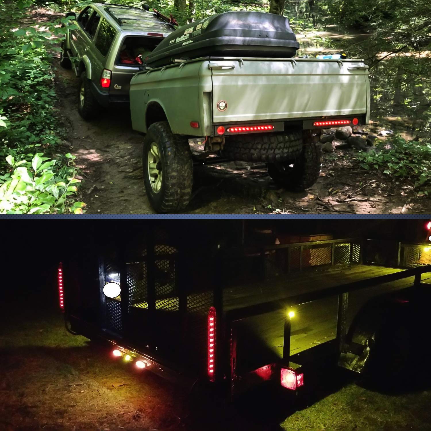 Foto 7 | Barra De Luces Nilight Para Remolque, 16 Pulgadas, 11 Led, Roja, 2 Unidades - Venta Internacional.