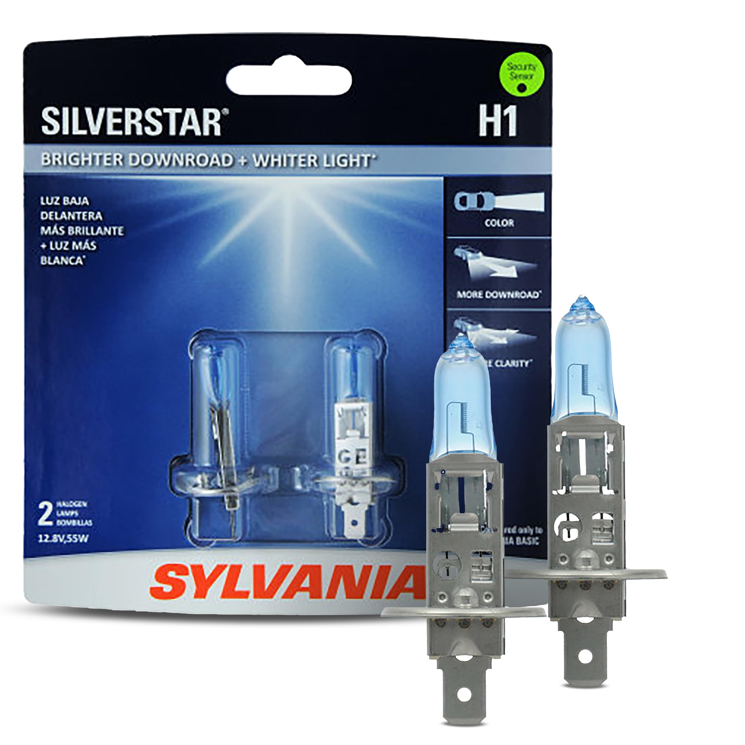Bombilla Halógena Para Faros Delanteros Sylvania H1 Silverstar (2 Bombillas) - Venta Internacional.