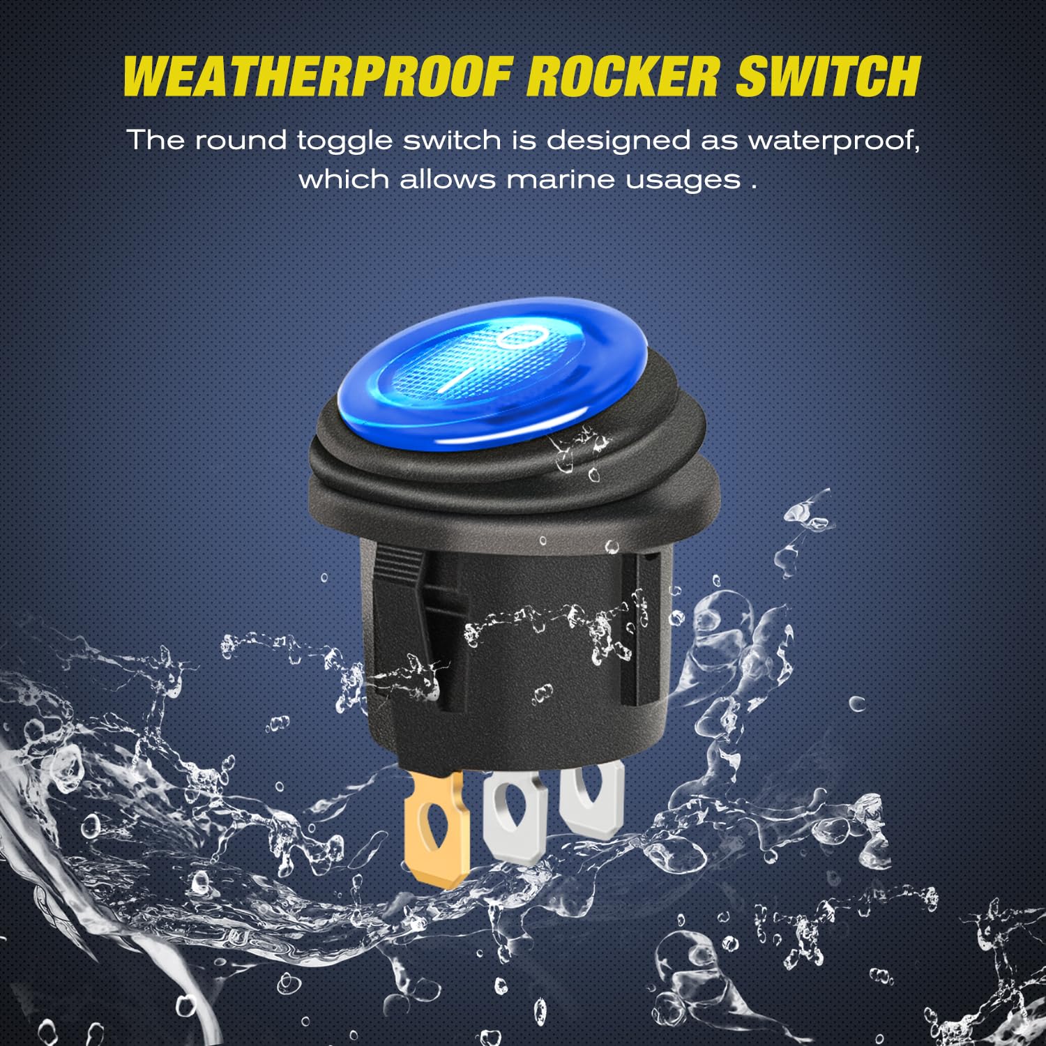 Foto 3 pulgar | Panel De Interruptores Nilight De 3 Bandas, 12 V, Resistente Al Agua Con Luz Led Azul - Venta Internacional.