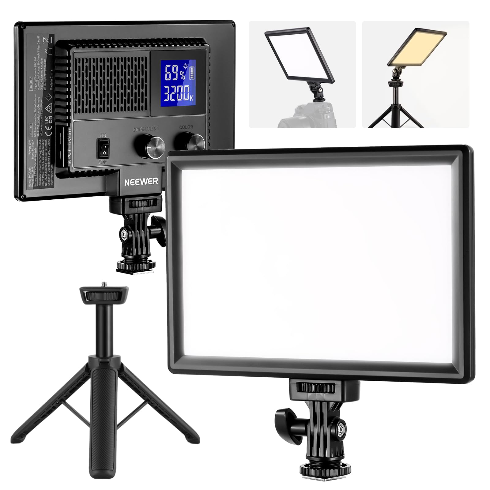 Foto 2 pulgar | Panel De Luz Led Para Vídeo Neewer Nl-116ai Con Trípode Y Batería - Venta Internacional.
