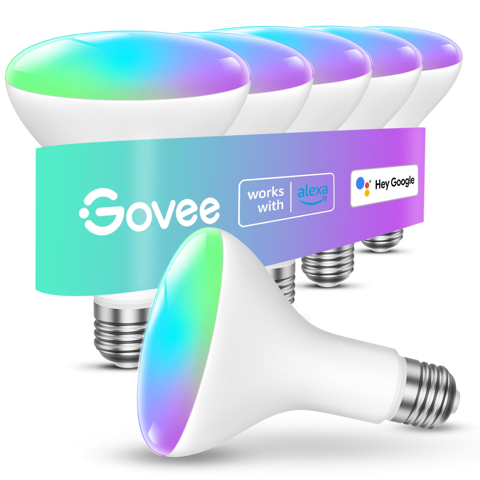 Bombillas Inteligentes Govee, 1200 Lúmenes, Regulables, Br30, Paquete De 6 - Venta Internacional.