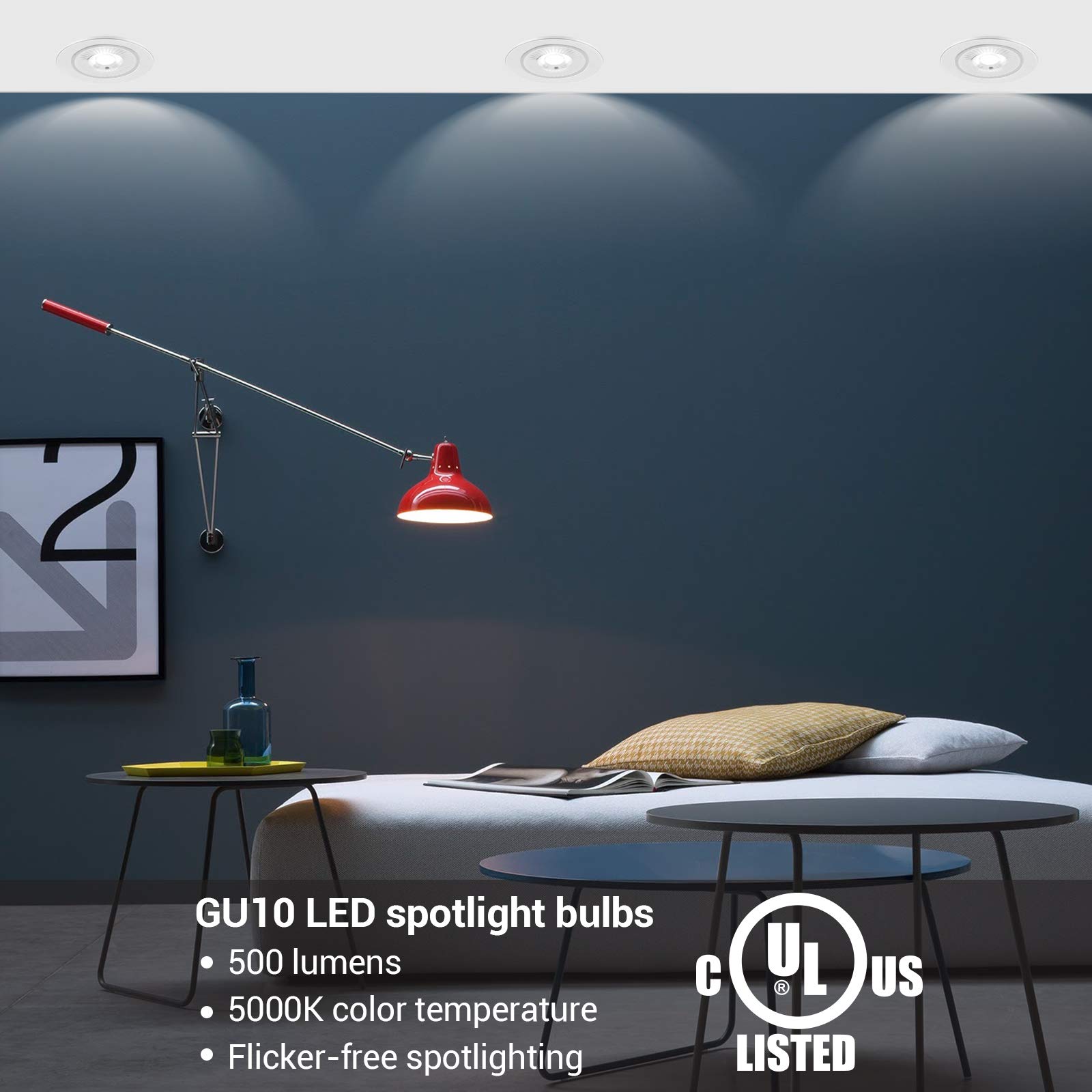 Foto 3 pulgar | Bombilla Led Dewenwils Gu10 Regulable 7 W (equivalente A 50 W) 5000 K - Venta Internacional.