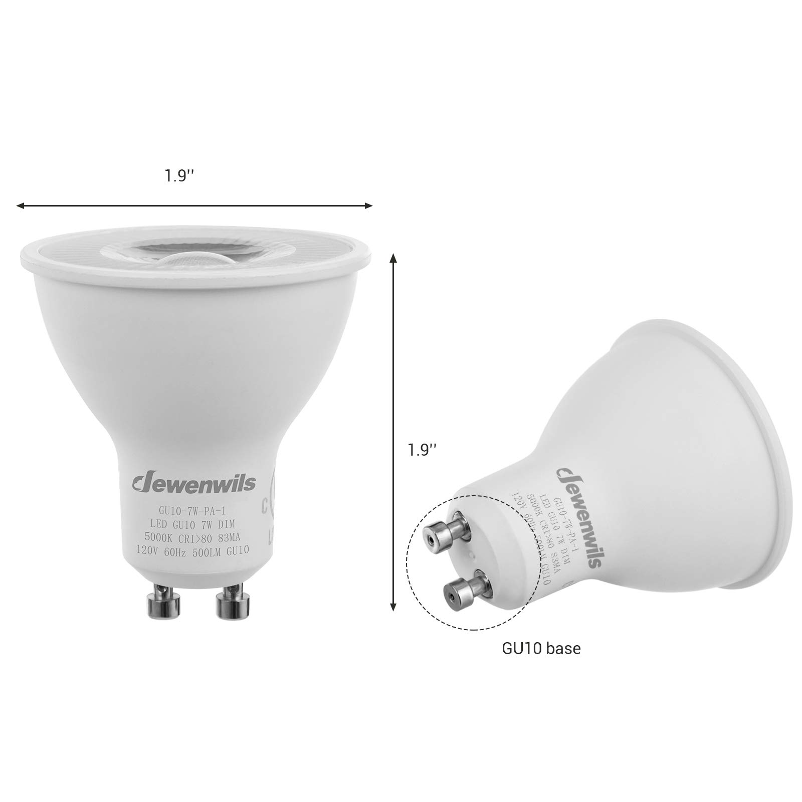 Foto 8 pulgar | Bombilla Led Dewenwils Gu10 Regulable 7 W (equivalente A 50 W) 5000 K - Venta Internacional.