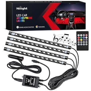 Foto 1 | Luces Interiores Nilight Tr-06 48 Led, 4 Unidades, 12 V, Con Mando A Distancia - Venta Internacional.