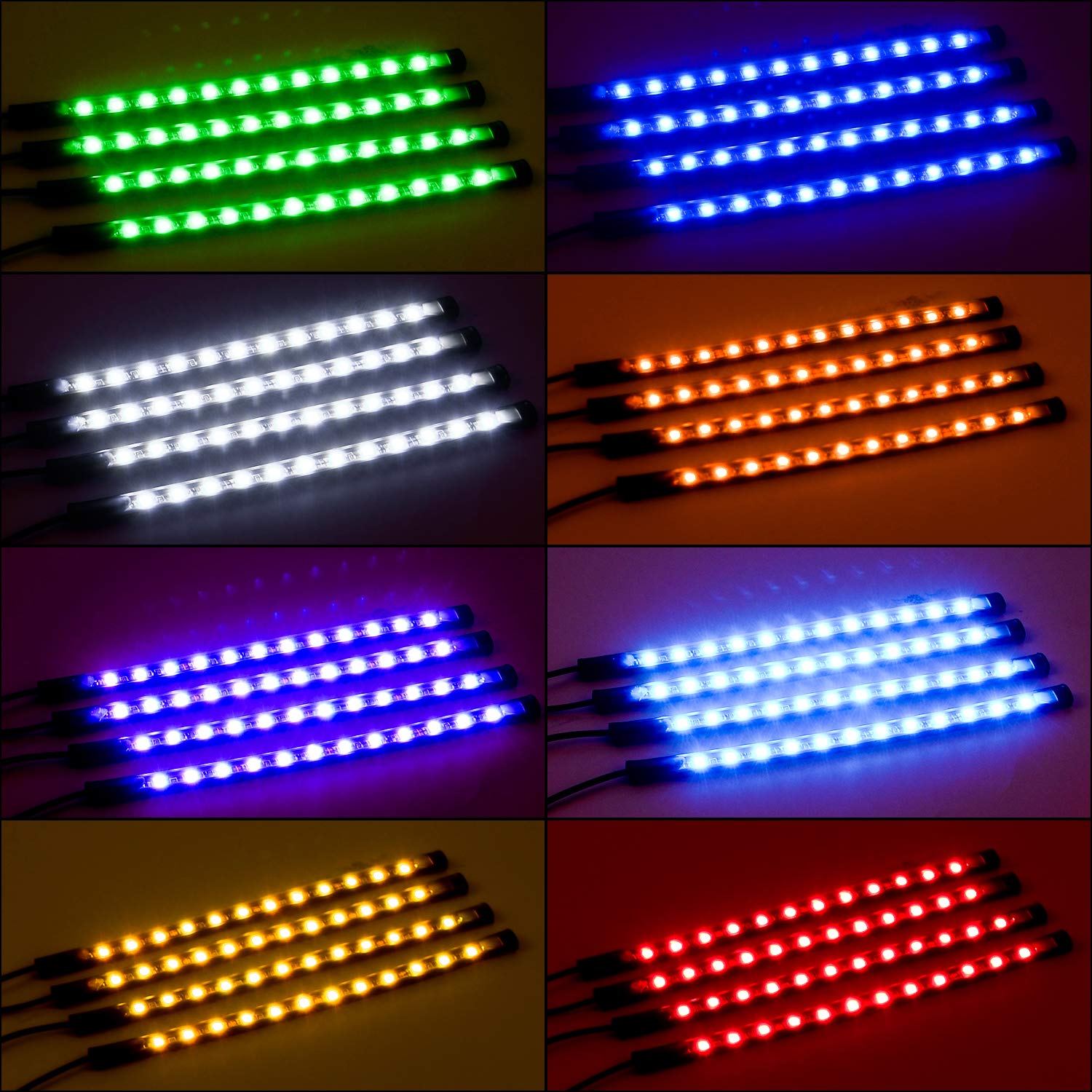 Foto 5 | Luces Interiores Nilight Tr-06 48 Led, 4 Unidades, 12 V, Con Mando A Distancia - Venta Internacional.