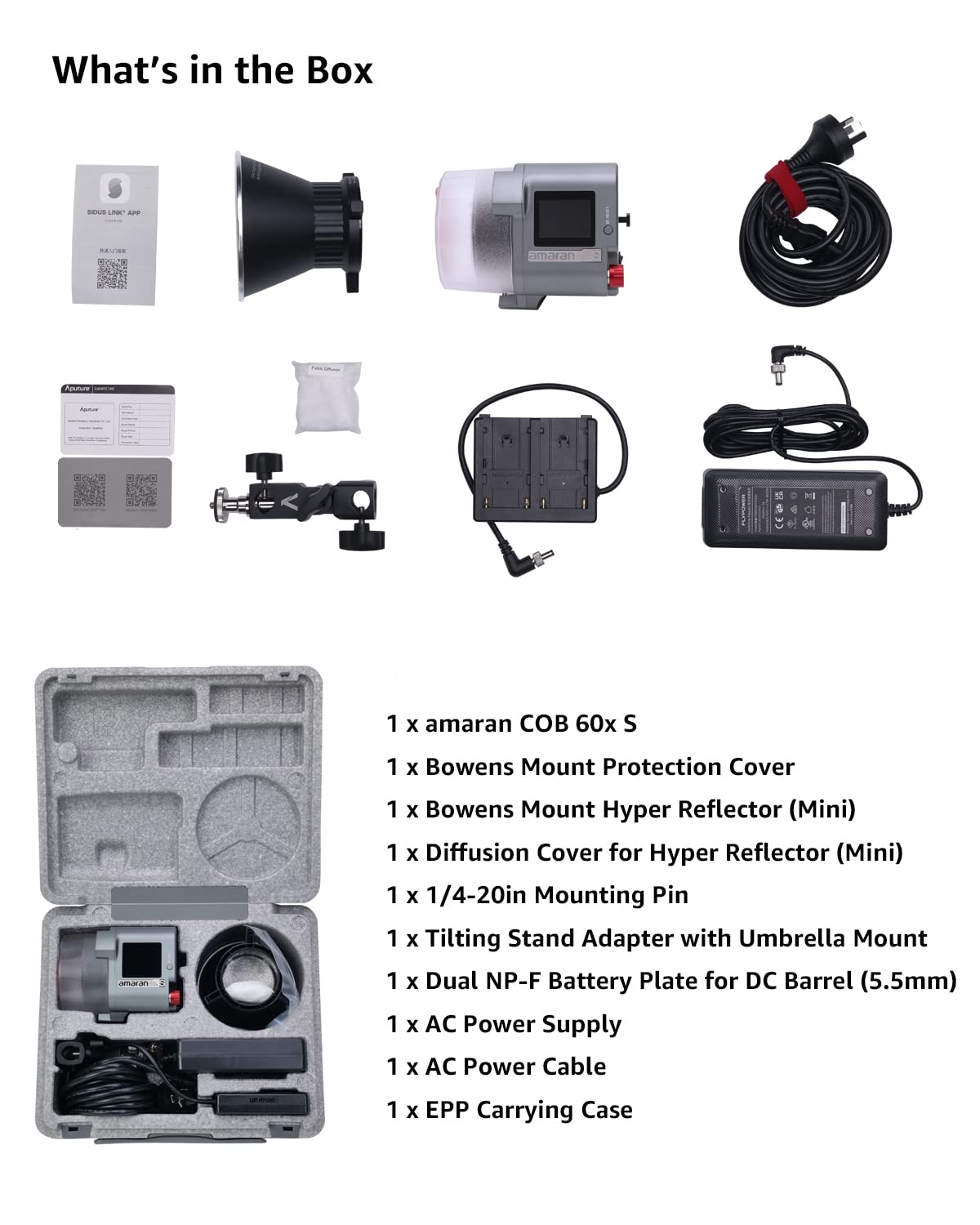 Foto 4 | Iluminación De Vídeo Aputure Amaran Cob 60xs 60w Bicolor - Venta Internacional.