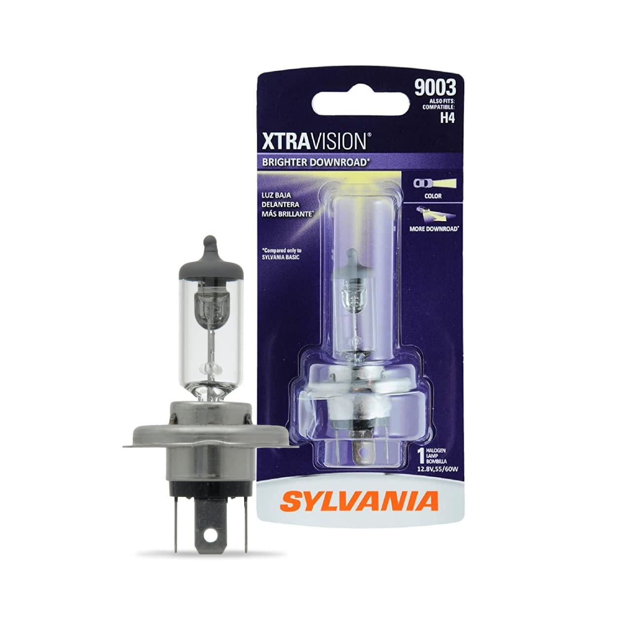 Foto 2 pulgar | Bombilla Halógena Para Faros Delanteros Sylvania 9003 Xtravision (1 Bombilla) - Venta Internacional.