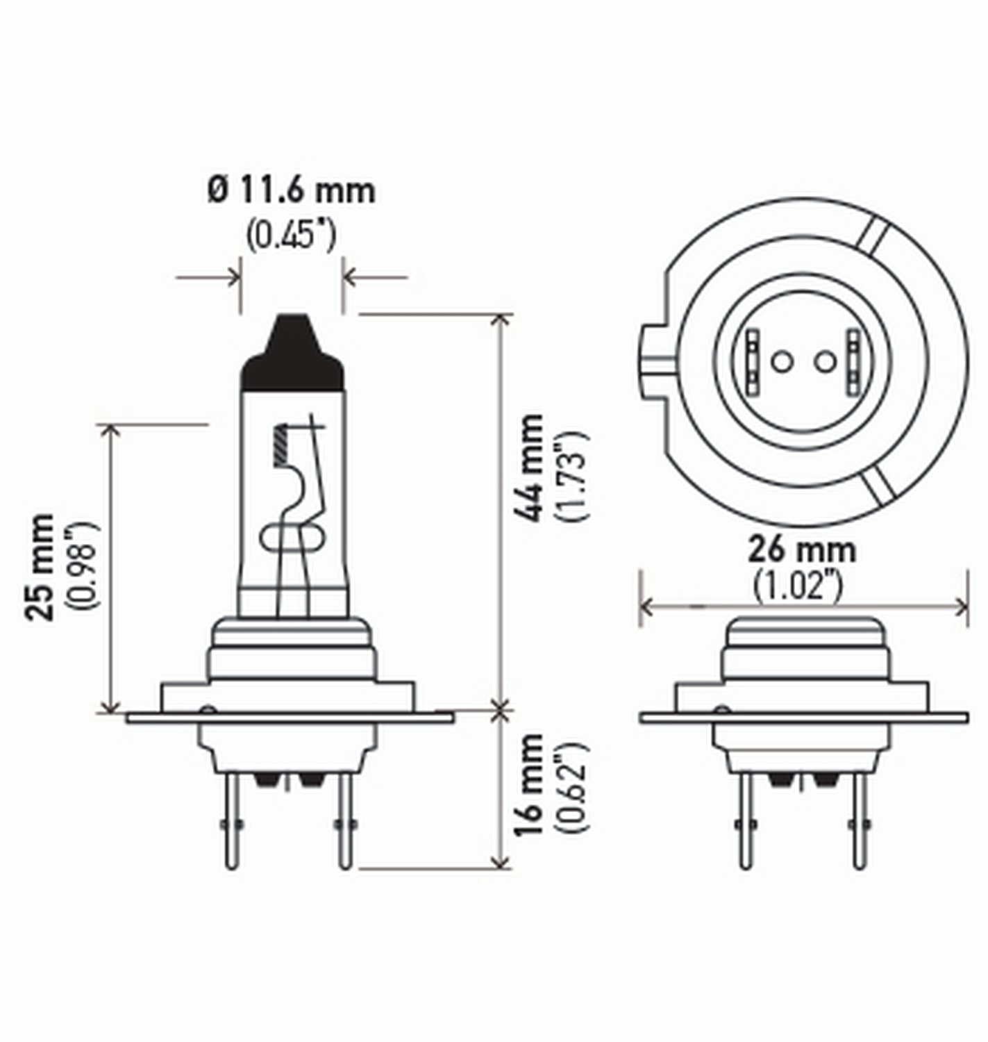 Foto 3 pulgar | Bombillas Halógenas Hella H7tb Standard 12v 55w - Venta Internacional.
