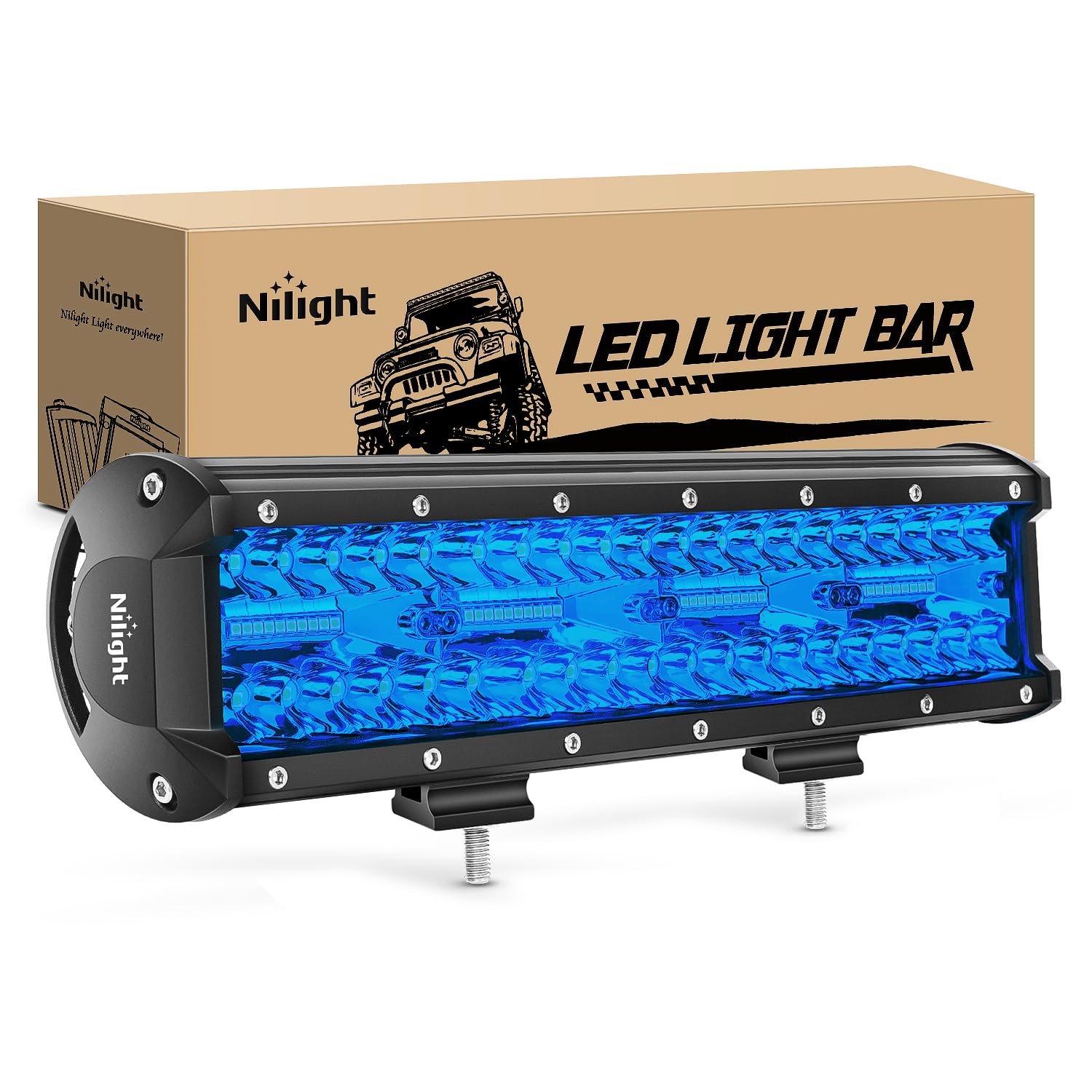 Foto 2 pulgar | Barra De Luces Led Nilight, 30 Cm, Azul, Triple Fila, 240 W, Spot & Flood - Venta Internacional.