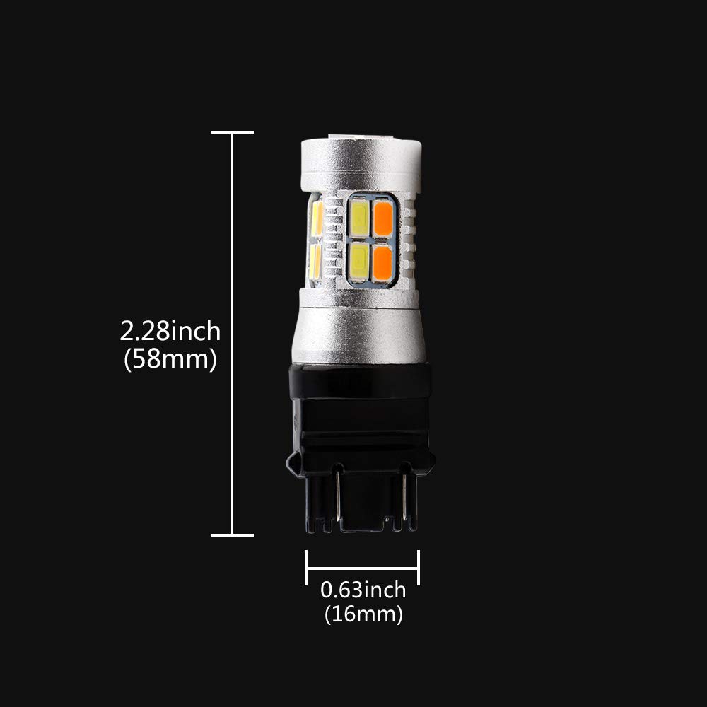 Foto 2 | Bombillas Led Grandview 3157 Ámbar/blanco Switchback 12 V - Venta Internacional.