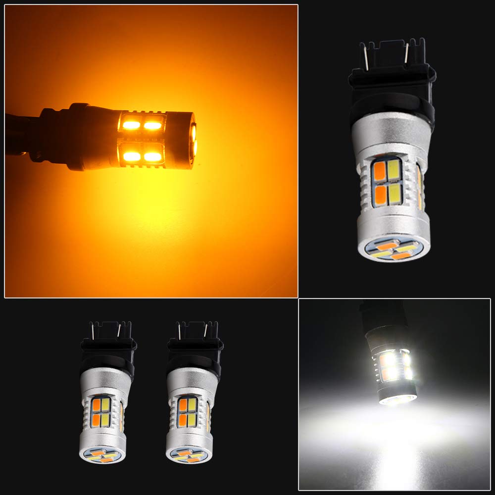 Foto 3 | Bombillas Led Grandview 3157 Ámbar/blanco Switchback 12 V - Venta Internacional.