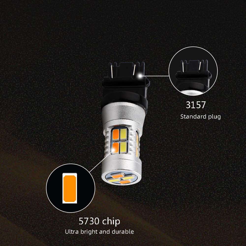 Foto 5 pulgar | Bombillas Led Grandview 3157 Ámbar/blanco Switchback 12 V - Venta Internacional.