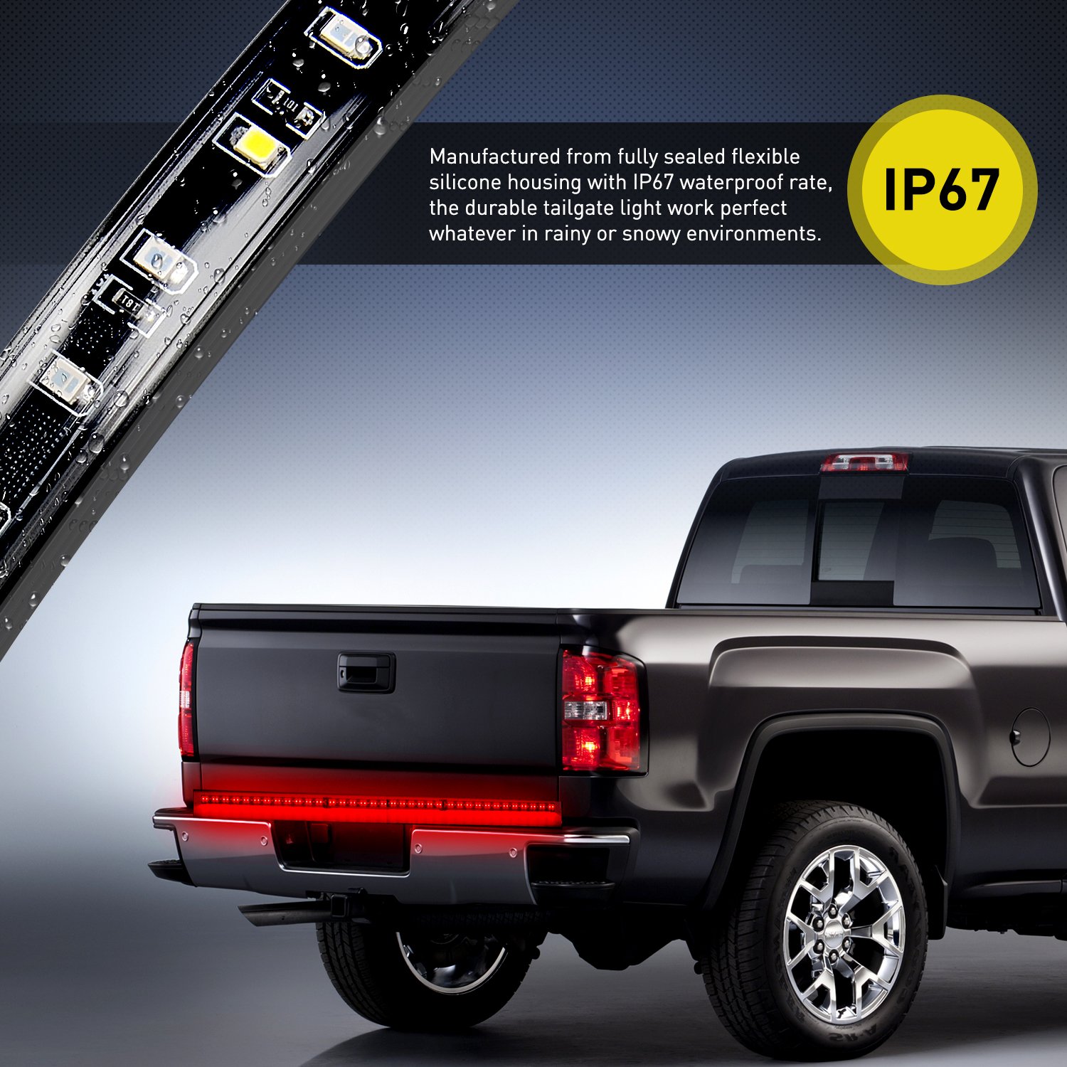 Foto 6 | Tira De Luces Led Para Portón Trasero Nilight 48/49 90 Led Rojo/blanco - Venta Internacional.