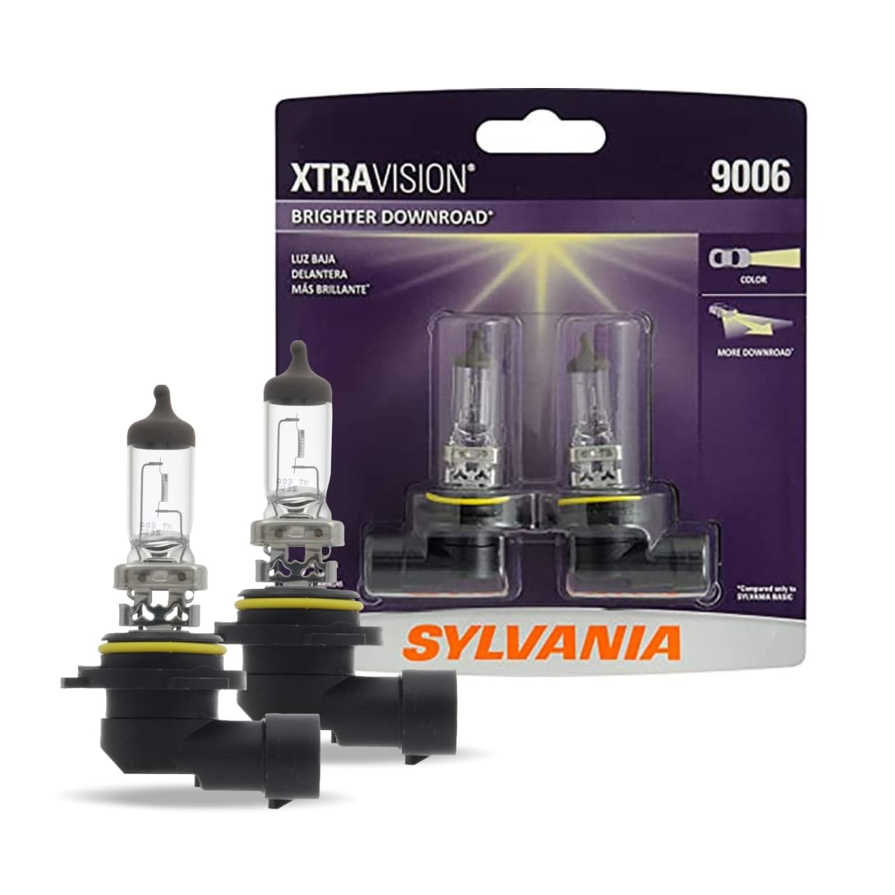 Bombilla Halógena Para Faros Delanteros Sylvania 9006 Xtravision, 2 Bombillas - Venta Internacional.