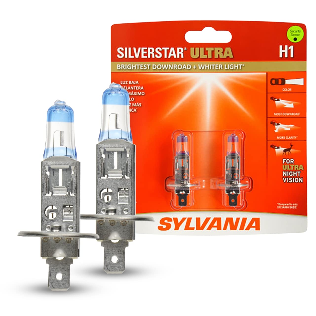 Foto 2 pulgar | Bombilla Halógena Para Faros Delanteros Sylvania H1 Silverstar Ultra - Venta Internacional.