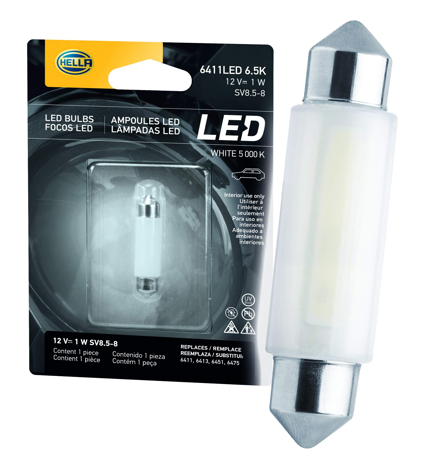 Foto 1 | Bombilla Led De Alto Rendimiento Hella 6411led 6,5 K 12 V 1 W - Venta Internacional.