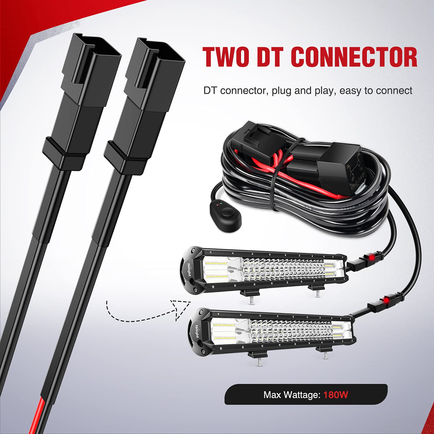 Foto 4 pulgar | Kit De Arnés De Cableado Nilight 10016w Dt Para Barras De Luz Led - Venta Internacional.