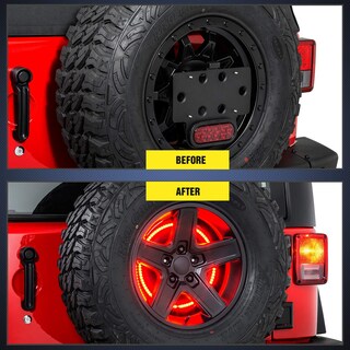 Foto 4 | Luz De Freno De Neumático De Repuesto Nilight Para Wrangler 2007-2018 - Venta Internacional.