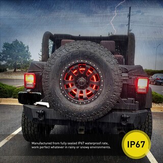 Foto 6 | Luz De Freno De Neumático De Repuesto Nilight Para Wrangler 2007-2018 - Venta Internacional.