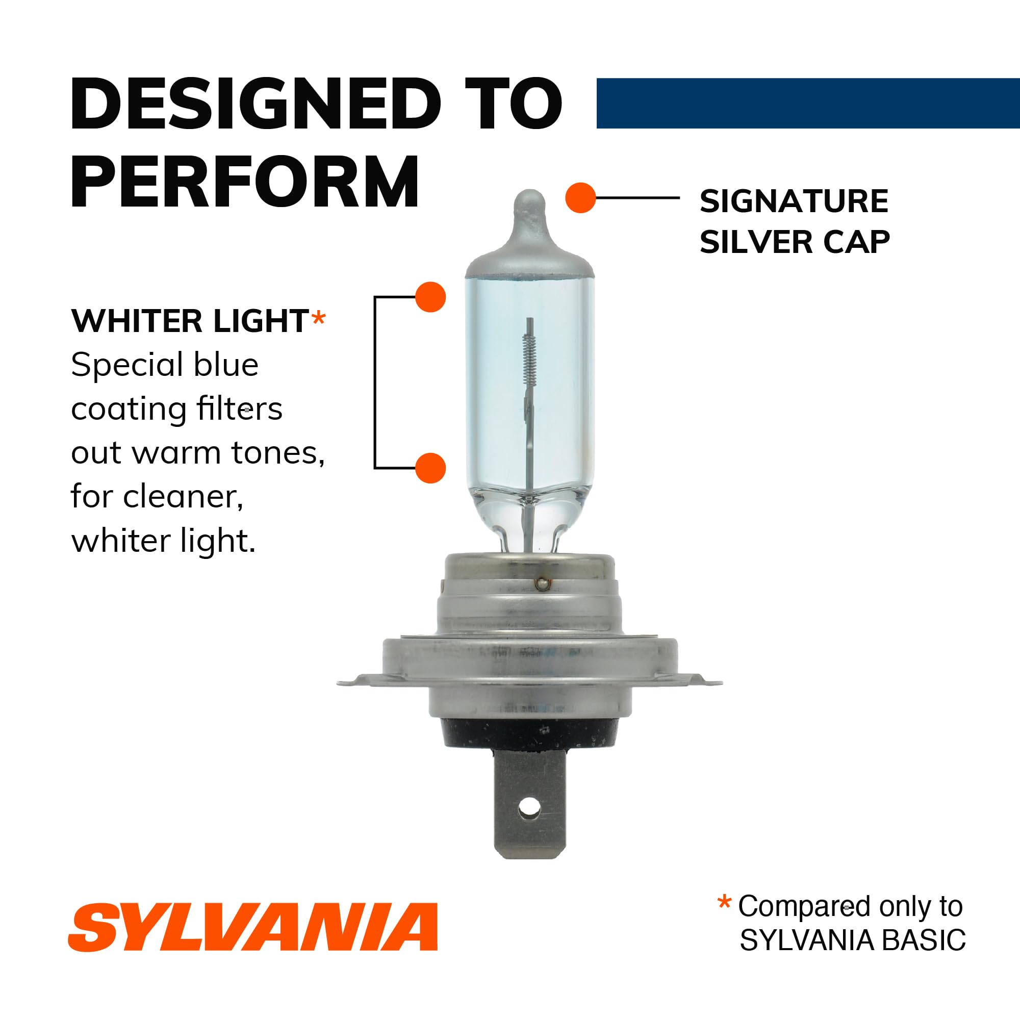 Foto 5 | Bombilla Halógena Para Faros Delanteros Sylvania H7 Silverstar De Alto Rendimiento - Venta Internacional.