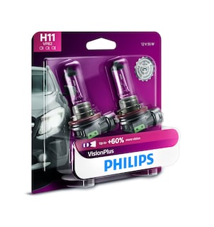 Foto 1 | La Bombilla Para Faros Delanteros Philips H11 Visionplus Mejora Un 60% Más De Visión - Venta Internacional.