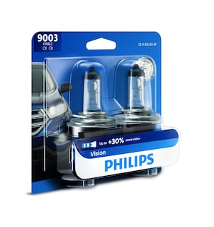 Foto 1 | Bombilla Para Faros Delanteros Philips 9003 Vision Upgrade 30% More Vision, Paquete De 2 - Venta Internacional.
