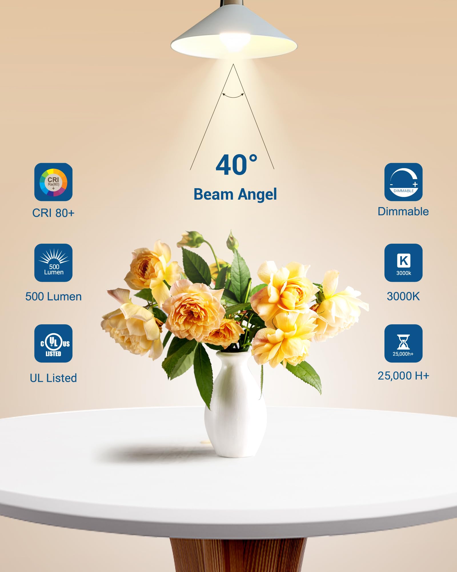 Foto 2 | Bombilla Led Dewenwils Gu10 De 7 W (equivalente A 50 W), 3000 K, Regulable - Venta Internacional.