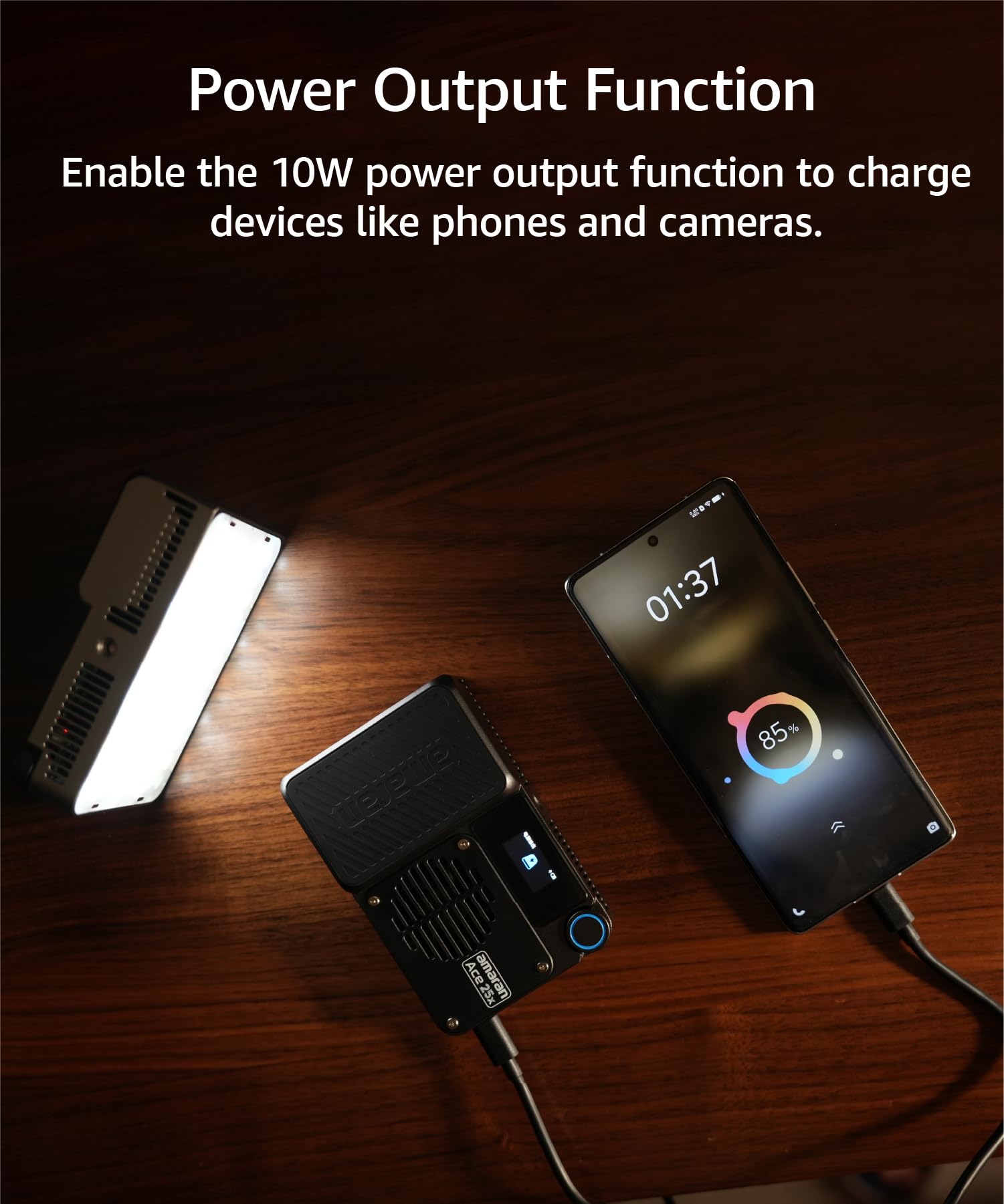 Foto 7 | Luz Integrada Amaran Ace 25x Video 25w Bicolor 2700k-6500k - Venta Internacional.