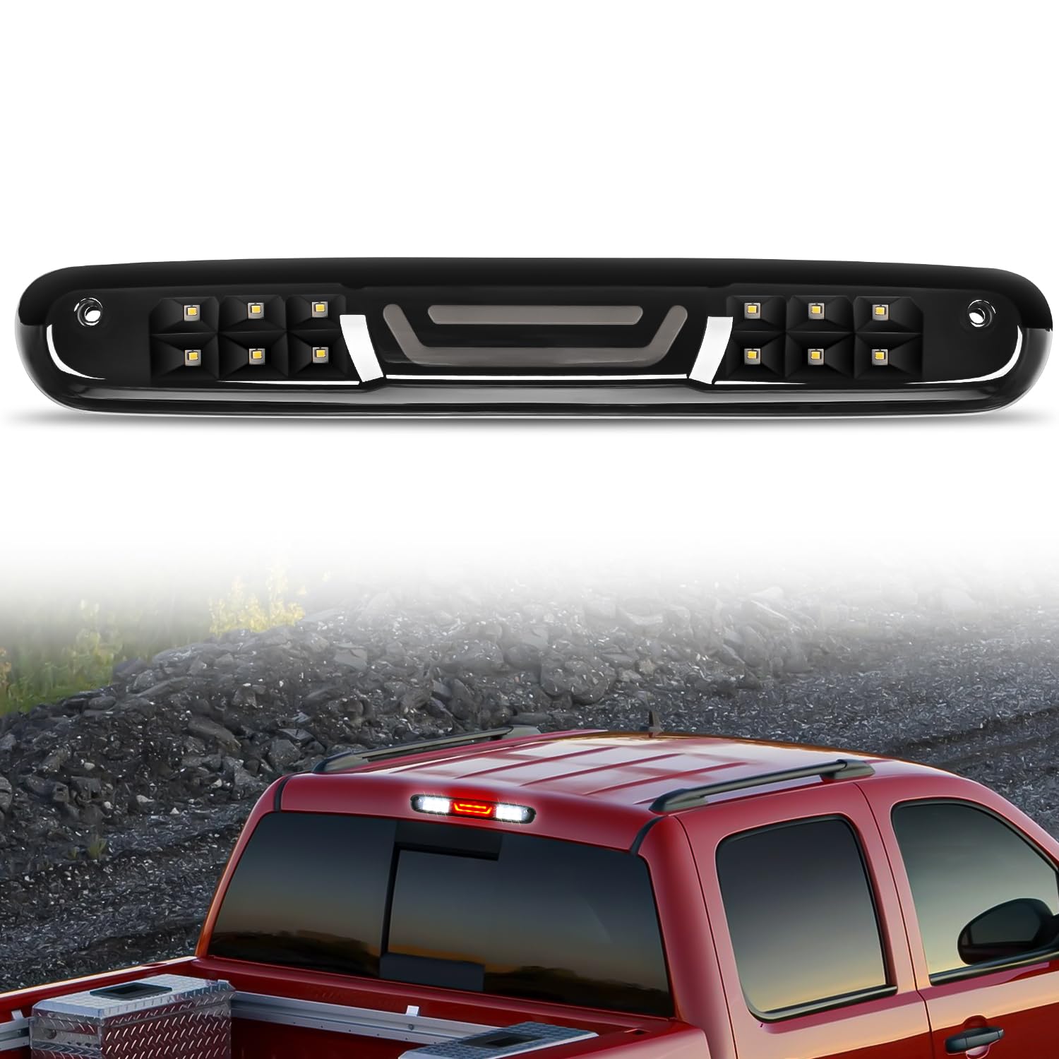 Foto 2 pulgar | Tercera Luz De Freno Nilight High Mount Para Chevy Silverado - Venta Internacional.