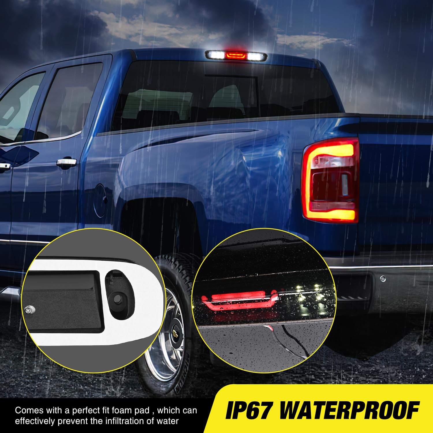 Foto 7 pulgar | Tercera Luz De Freno Nilight High Mount Para Chevy Silverado - Venta Internacional.