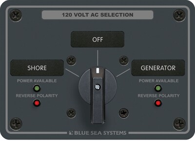 Foto 1 | Panel De Interruptores Blue Sea Systems 8367 Ac Rotary 30a 2p + Off - Venta Internacional.