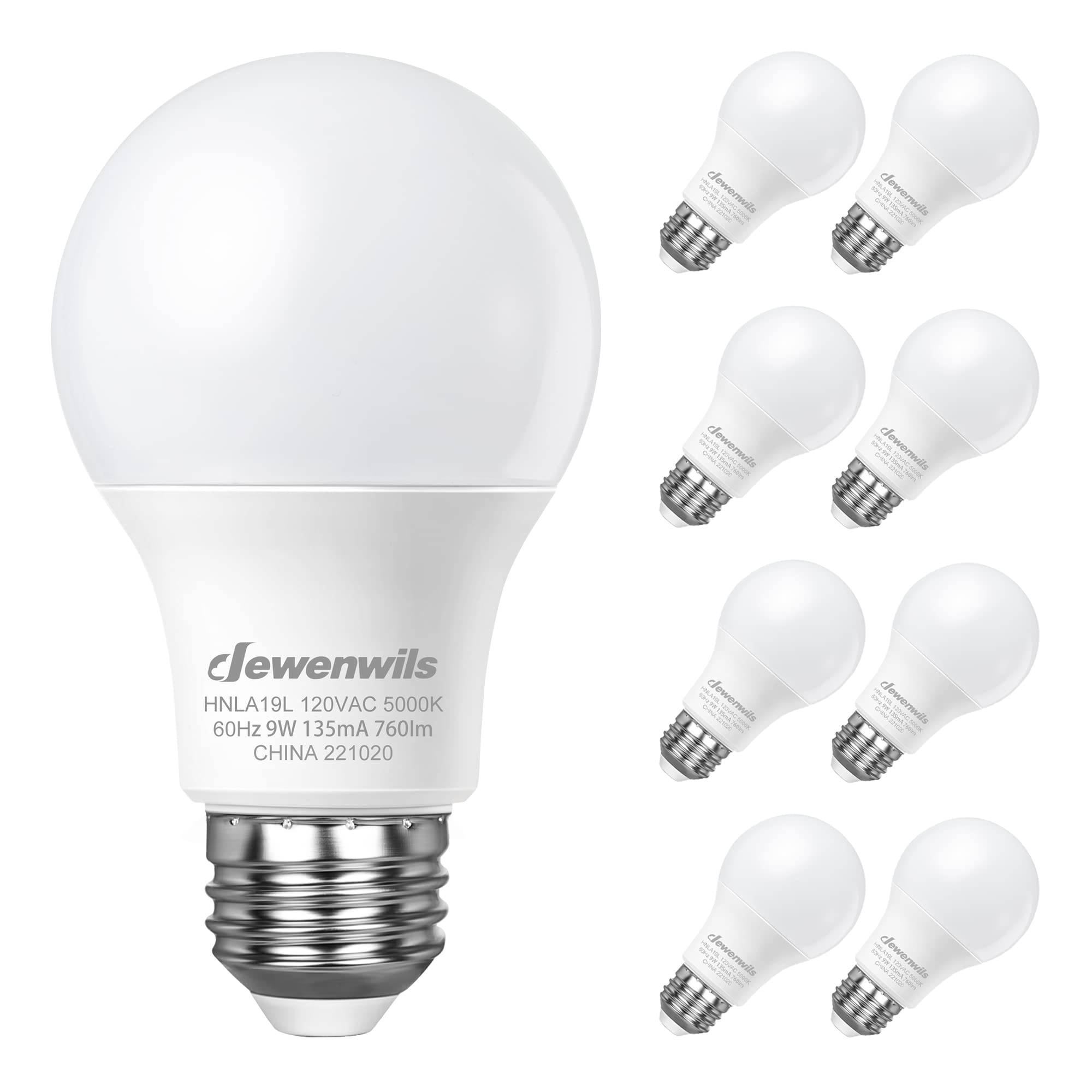 Foto 1 | Bombilla Led Dewenwils A19 De 9 W (equivalente A 60 W) 5000 K 760 Lm - Venta Internacional.