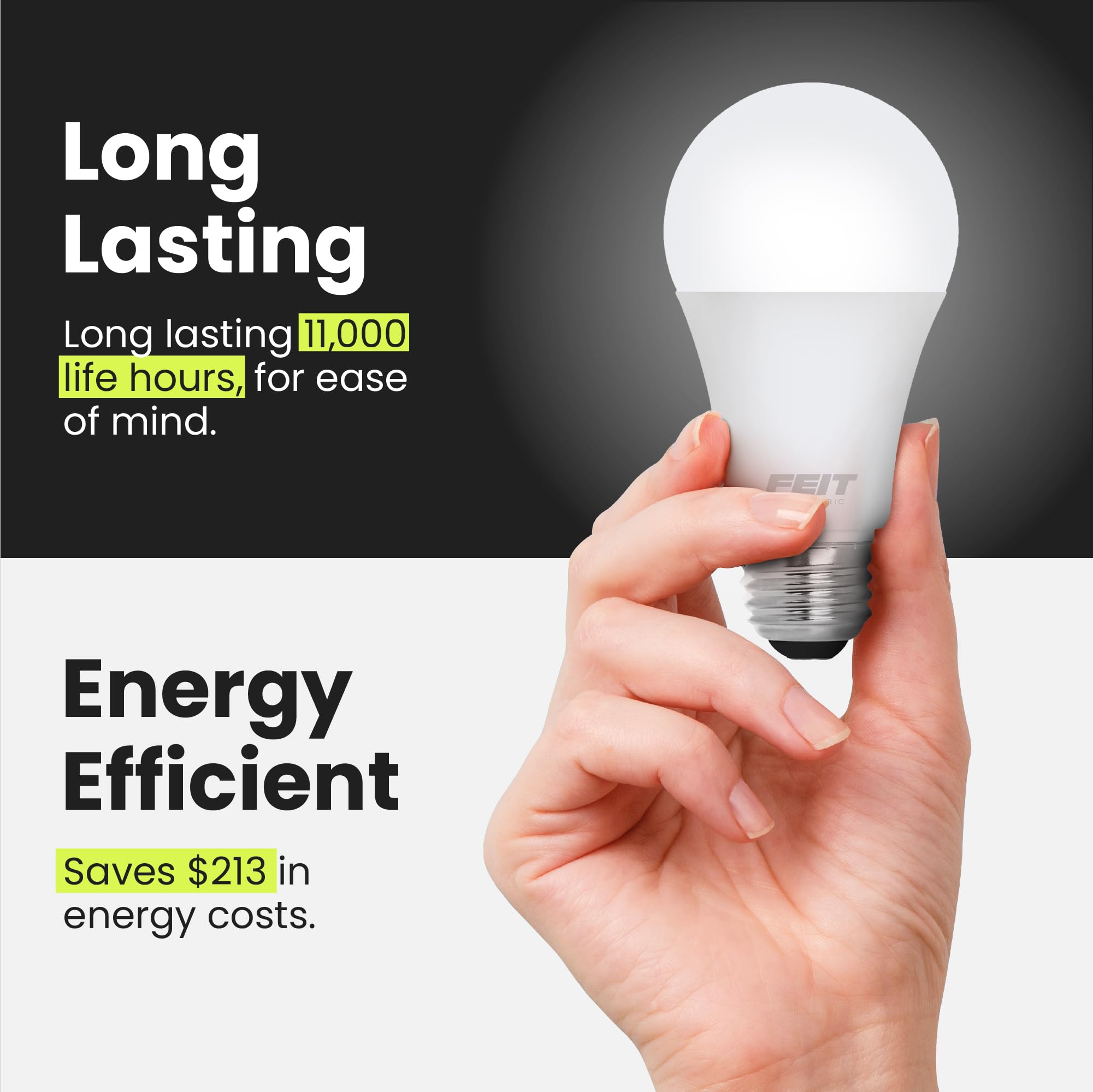 Foto 5 pulgar | Paquete De 6 Bombillas Led Feit Electric A19, 17,7 W, 1600 Lúmenes - Venta Internacional.