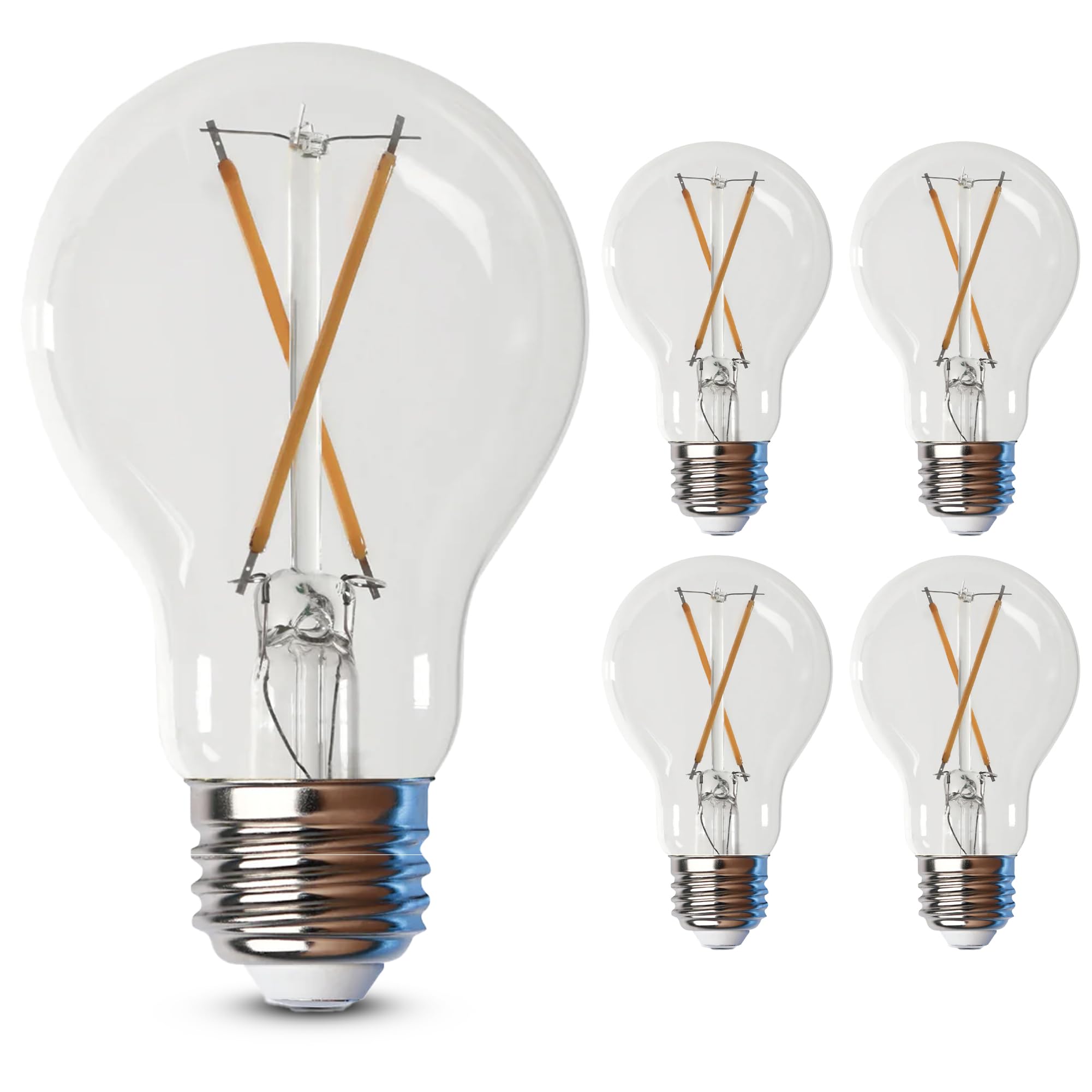 Foto 1 | Bombilla Led Transparente Feit Electric A19 de 5 W 450 Lm 2700 K 4 Pack - Venta Internacional