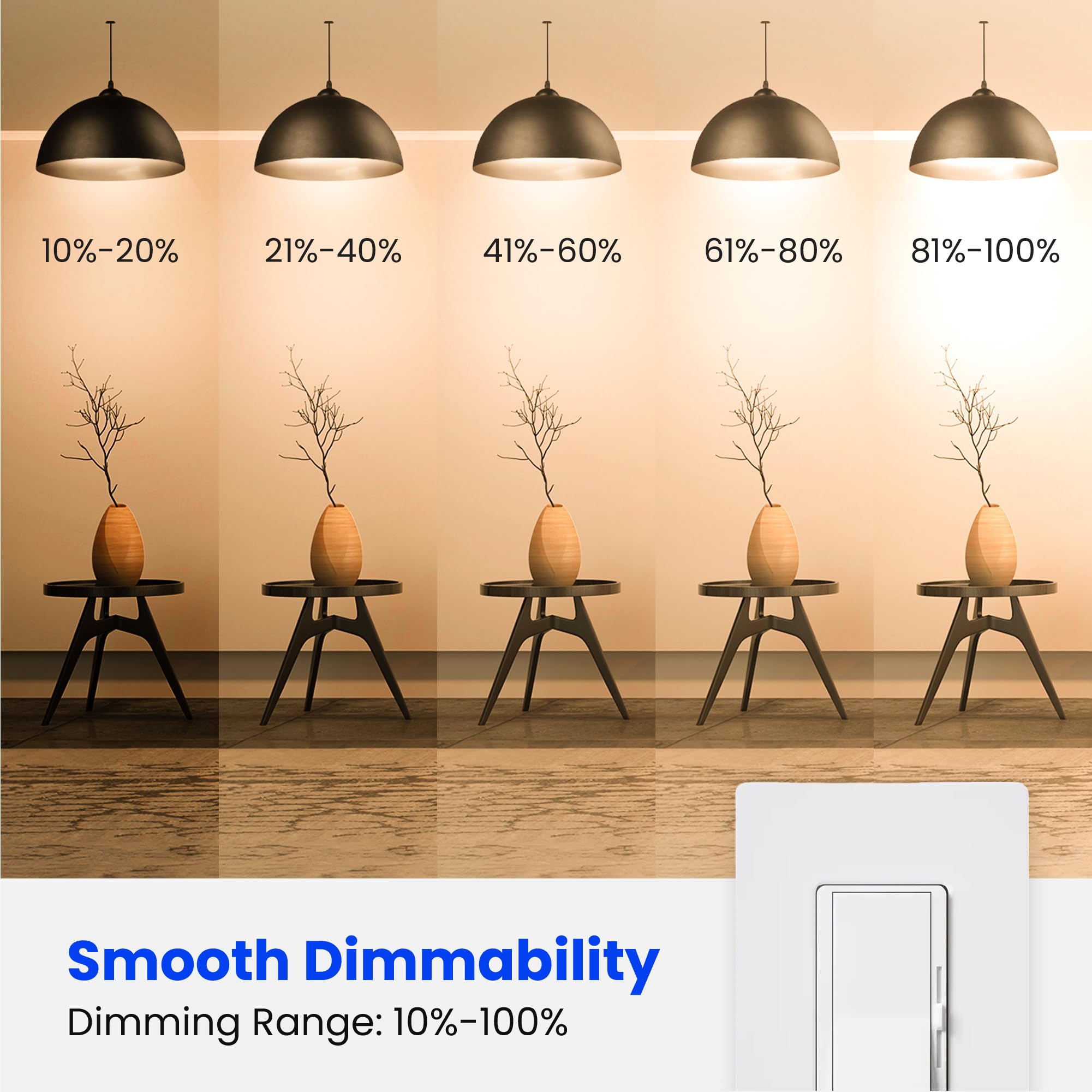 Foto 4 pulgar | Bombillas Led Feit Electric A19 8,8 W 450 Lm 4 Pack - Venta Internacional