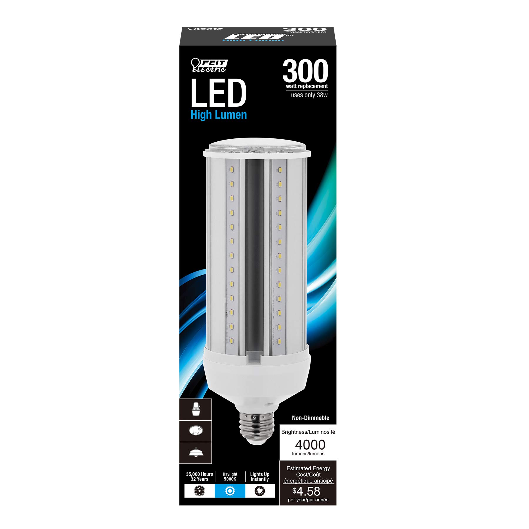 Foto 3 pulgar | Bombilla Led Feit Electric C4000/5k/ledg2 35 W 5000 K - Venta Internacional