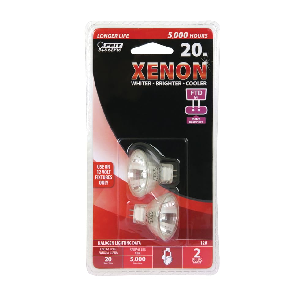 Foto 4 pulgar | Bombilla Feit Electric Mr11 De Xenón, 20 W, 12 V, G4, Bipin, Paquete De 2 - Venta Internacional.