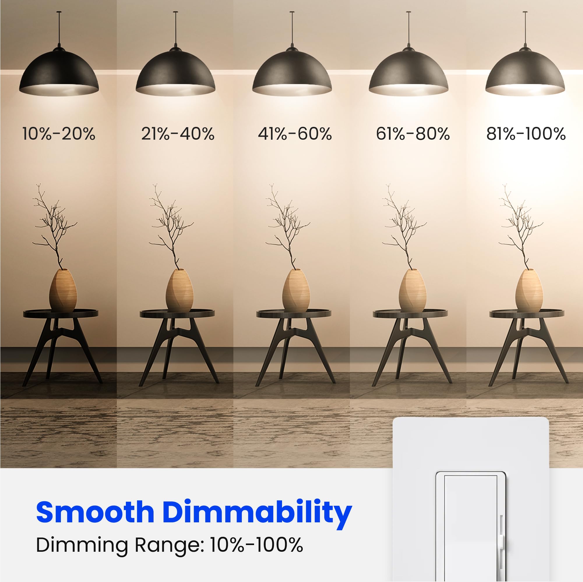 Foto 3 | Bombillas Led Feit Electric A19 9 W 810 Lm 4 Piezas - Venta Internacional