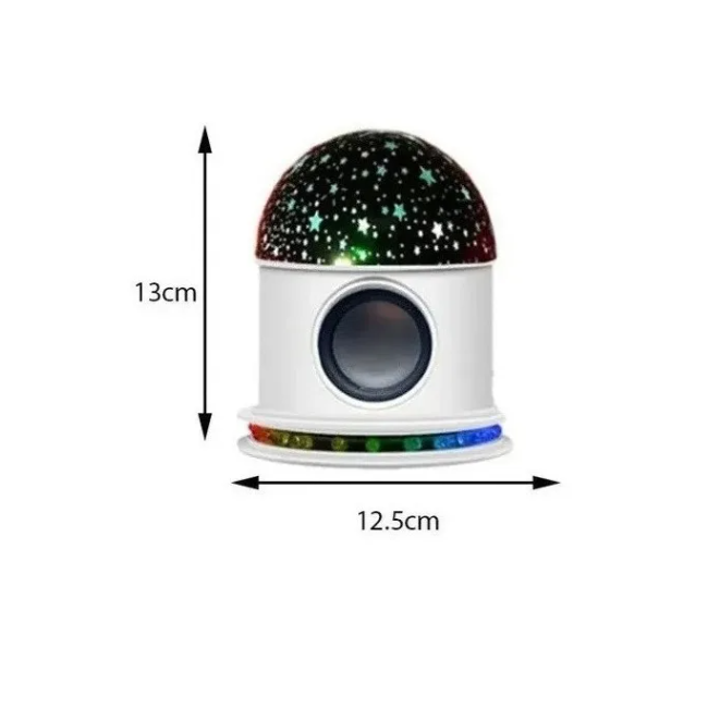 Foto 9 pulgar | Foco Led Proyector Estrellas Con Bocina Bluetooth
