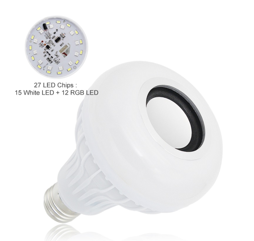 Foto 4 | Foco Led Rgb Con Bocina Bluetooth Y Control Remoto