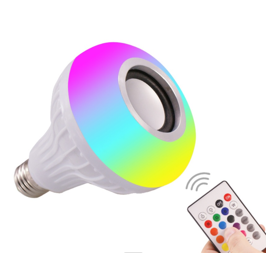 Foto 6 pulgar | Foco Led Rgb Con Bocina Bluetooth Y Control Remoto