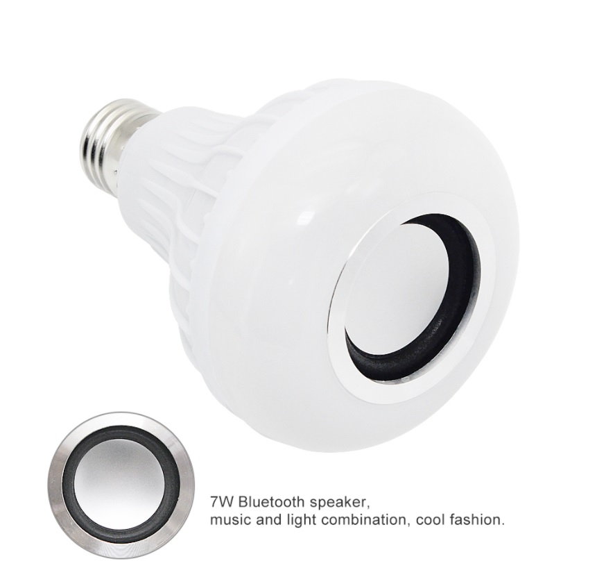 Foto 7 pulgar | Foco Led Rgb Con Bocina Bluetooth Y Control Remoto
