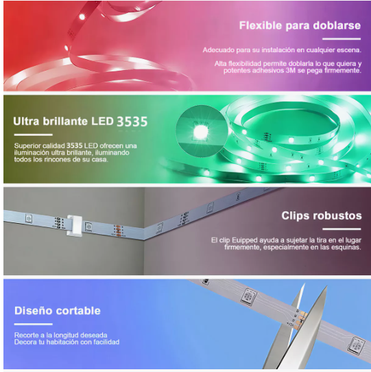Foto 3 pulgar | Tira de Luz Led con Wifi 20 M